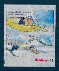 CİNCİN 1984 Karikatür Seriisi No 59 Sakız Kağıdı Çıkartma # SKZ2283 - 3