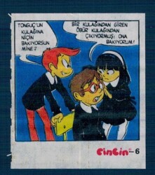 CİNCİN 1984 Karikatür Seriisi No 6 Sakız Kağıdı Çıkartma # SKZ2235 - Gökçekoleksiyon