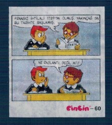 CİNCİN 1984 Karikatür Seriisi No 60 Sakız Kağıdı Çıkartma # SKZ2284 - 1