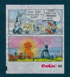 CİNCİN 1984 Karikatür Seriisi No 63 Sakız Kağıdı Çıkartma # SKZ2225 - 3
