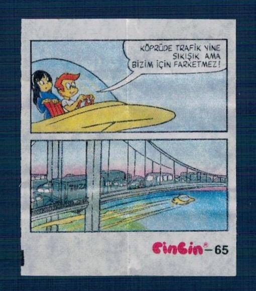CİNCİN 1984 Karikatür Seriisi No 65 Sakız Kağıdı Çıkartma # SKZ2286 - 3