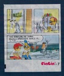 CİNCİN 1984 Karikatür Seriisi No 7 Sakız Kağıdı Çıkartma # SKZ2264 - Gökçekoleksiyon