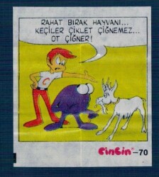 CİNCİN 1984 Karikatür Seriisi No 70 Sakız Kağıdı Çıkartma # SKZ2288 - 3
