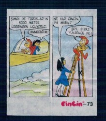CİNCİN 1984 Karikatür Seriisi No 73 Sakız Kağıdı Çıkartma # SKZ2290 - 1