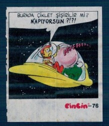 CİNCİN 1984 Karikatür Seriisi No 76 Sakız Kağıdı Çıkartma # SKZ2236 - 1