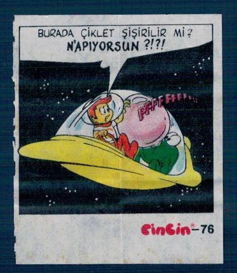 CİNCİN 1984 Karikatür Seriisi No 76 Sakız Kağıdı Çıkartma # SKZ2236 - 3
