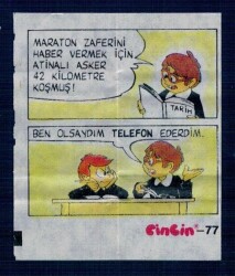 CİNCİN 1984 Karikatür Seriisi No 77 Sakız Kağıdı Çıkartma # SKZ2293 - 3