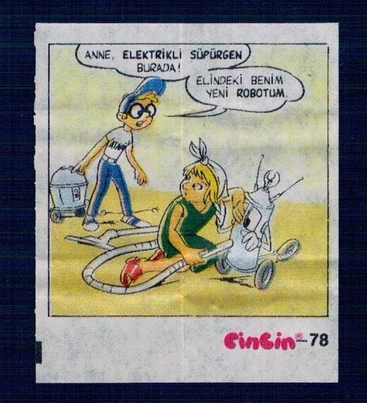 CİNCİN 1984 Karikatür Seriisi No 78 Sakız Kağıdı Çıkartma # SKZ2294 - 1