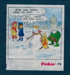 CİNCİN 1984 Karikatür Seriisi No 79 Sakız Kağıdı Çıkartma # SKZ2228 - 1