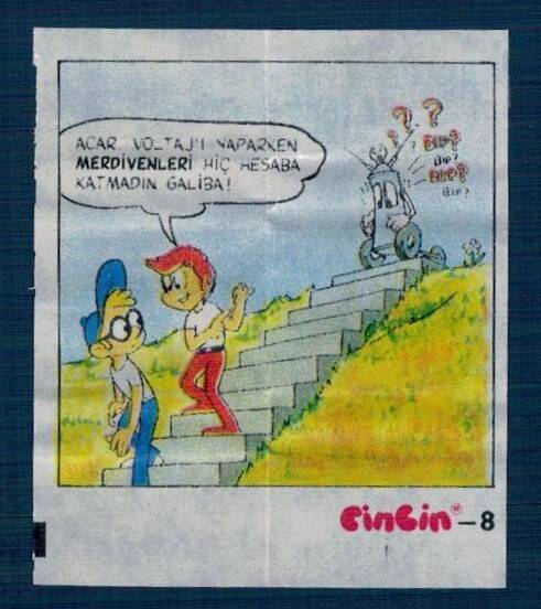 CİNCİN 1984 Karikatür Seriisi No 8 Sakız Kağıdı Çıkartma # SKZ2265 - 3