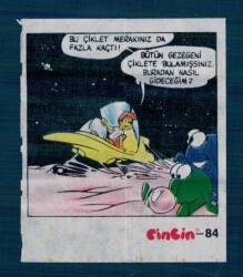 CİNCİN 1984 Karikatür Seriisi No 84 Sakız Kağıdı Çıkartma # SKZ2244 - 1