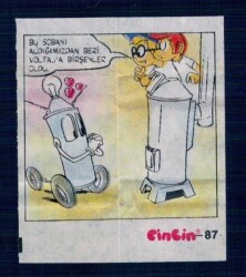 CİNCİN 1984 Karikatür Seriisi No 87 Sakız Kağıdı Çıkartma # SKZ2296 - 3