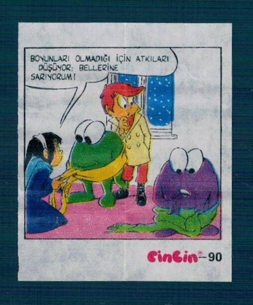 CİNCİN 1984 Karikatür Seriisi No 90 Sakız Kağıdı Çıkartma # SKZ2231 - 3