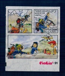 CİNCİN 1984 Karikatür Seriisi No 91 Sakız Kağıdı Çıkartma # SKZ2298 - 3