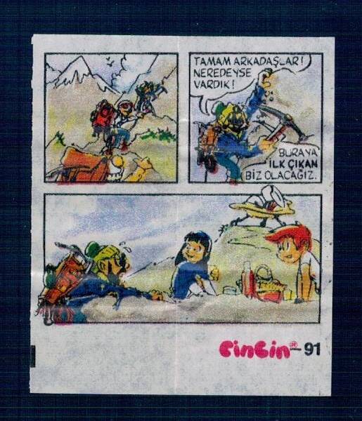 CİNCİN 1984 Karikatür Seriisi No 91 Sakız Kağıdı Çıkartma # SKZ2298 - 3
