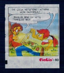 CİNCİN 1984 Karikatür Seriisi No 93 Sakız Kağıdı Çıkartma # SKZ2299 - 1