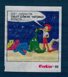 CİNCİN 1984 Karikatür Seriisi No 95 Sakız Kağıdı Çıkartma # SKZ2233 - 1