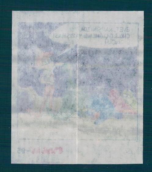 CİNCİN 1984 Karikatür Seriisi No 95 Sakız Kağıdı Çıkartma # SKZ2233 - 2