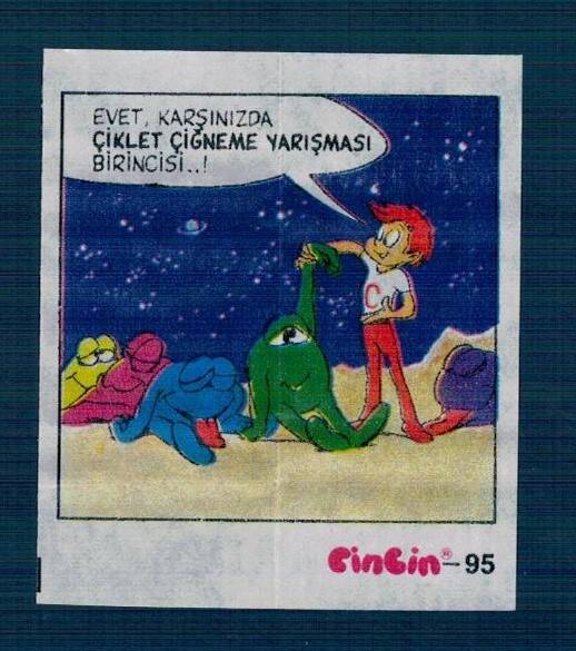 CİNCİN 1984 Karikatür Seriisi No 95 Sakız Kağıdı Çıkartma # SKZ2233 - 3