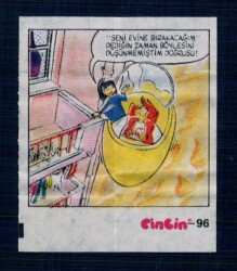 CİNCİN 1984 Karikatür Seriisi No 96 Sakız Kağıdı Çıkartma # SKZ2300 - 1