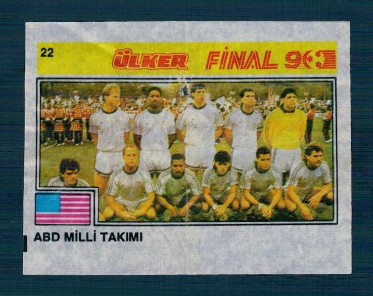 Final 90 (ÜLKER) Ünlü Futbolcular Serisi No 22 # SKZ2331 - 1