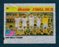 Final 90 (ÜLKER) Ünlü Futbolcular Serisi No 22 # SKZ2331 - 3