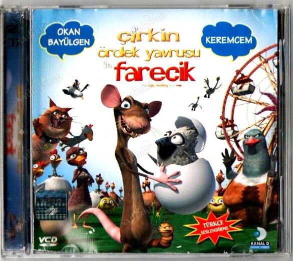 Çirkin Ördek Yavrusu ile Farecik (2006) VCD Film ' Seslendiren: Okan Bayülgen - Keremcem ' VCD28157 - 1