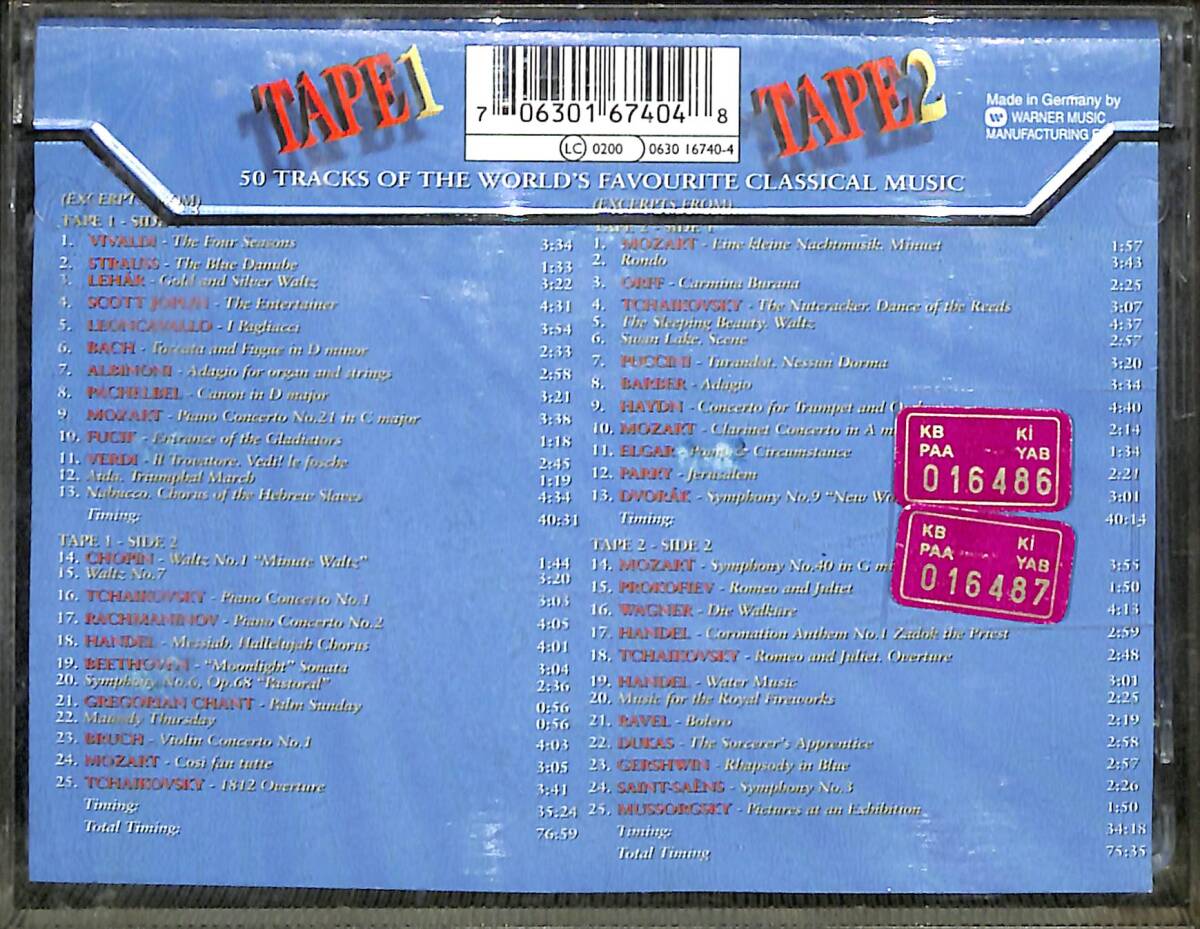 Classic Hits - 50 Unbeatable Tracks Kaset (İkinci El) KST28239 - 2