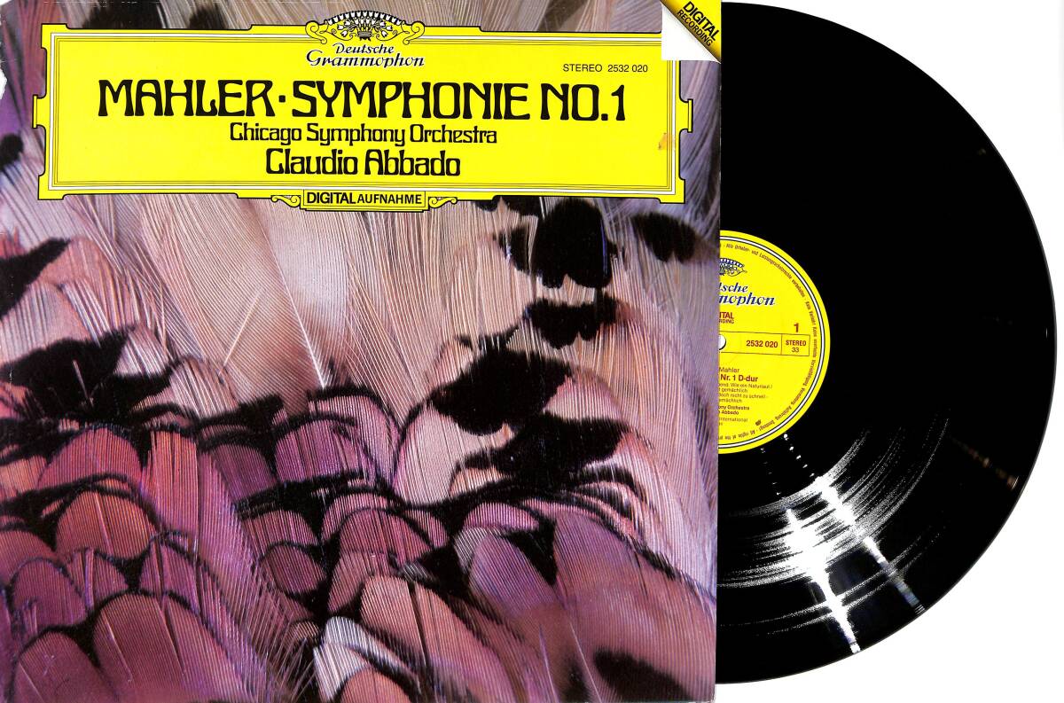 Claudio Abbado - Mahler Symphonie No 1 (Almanya Baskı) LP PLAK (10/8.5) PLK25946 - 1