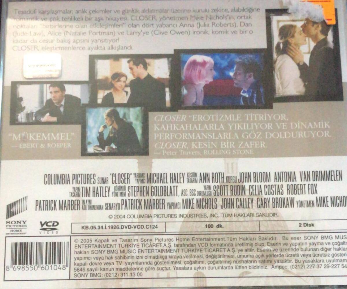 Closer VCD Film VCD7074 - 2