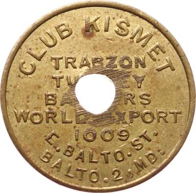 Club Kısmet 25c Trabzon Nadir Jeton JTF527 - 1