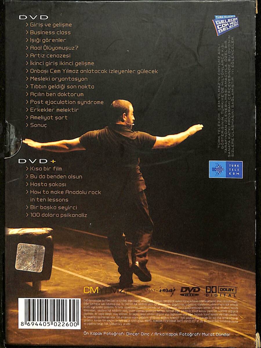 CM YLMZ (Cem yılmaz) DVD GÖSTERİ 2 DİSKLİ VERSİYON DVD (İkinci El) DVD2715 - 2