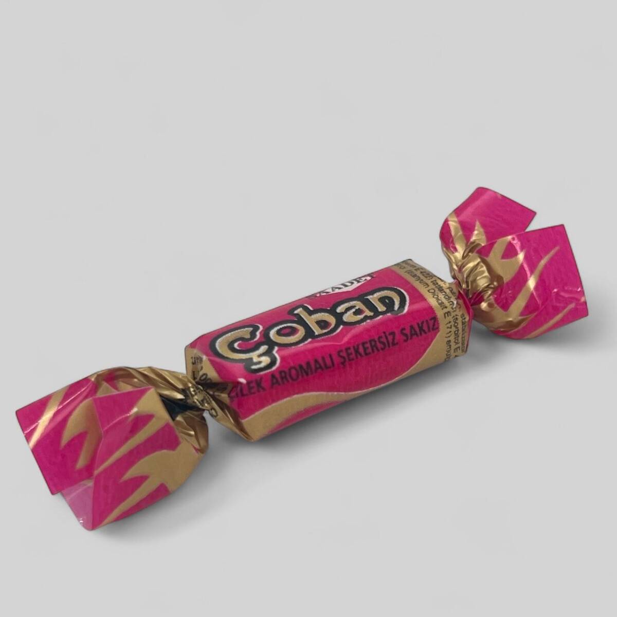 ÇOBAN (Saadet) 2002 Çilek Aromalı Şekersiz Sakız SKZ1785 - 3