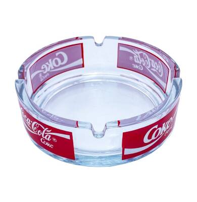 Coca Cola Cam Küllük - Kül Tablası (Kusursuz Kondisyon) AOB2185 (N) - 1