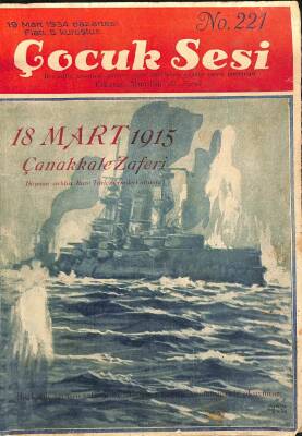 ÇOCUK SESİ DERGİSİ 19 MART 1934 NO221 DRG1431 - 1