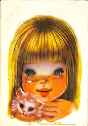 Çocuk Temalı Kartpostal (Küçük Boy) KRT21244 - Gökçekoleksiyon