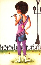 Çocuk Temalı Kartpostal (Küçük Boy) KRT21251 - Gökçekoleksiyon