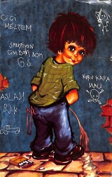 Çocuk Temalı Kartpostal (Küçük Boy) KRT21346 - Gökçekoleksiyon