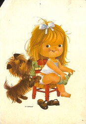 Çocuk Temalı Pop Art Kartpostal KRT18398 - Gökçekoleksiyon