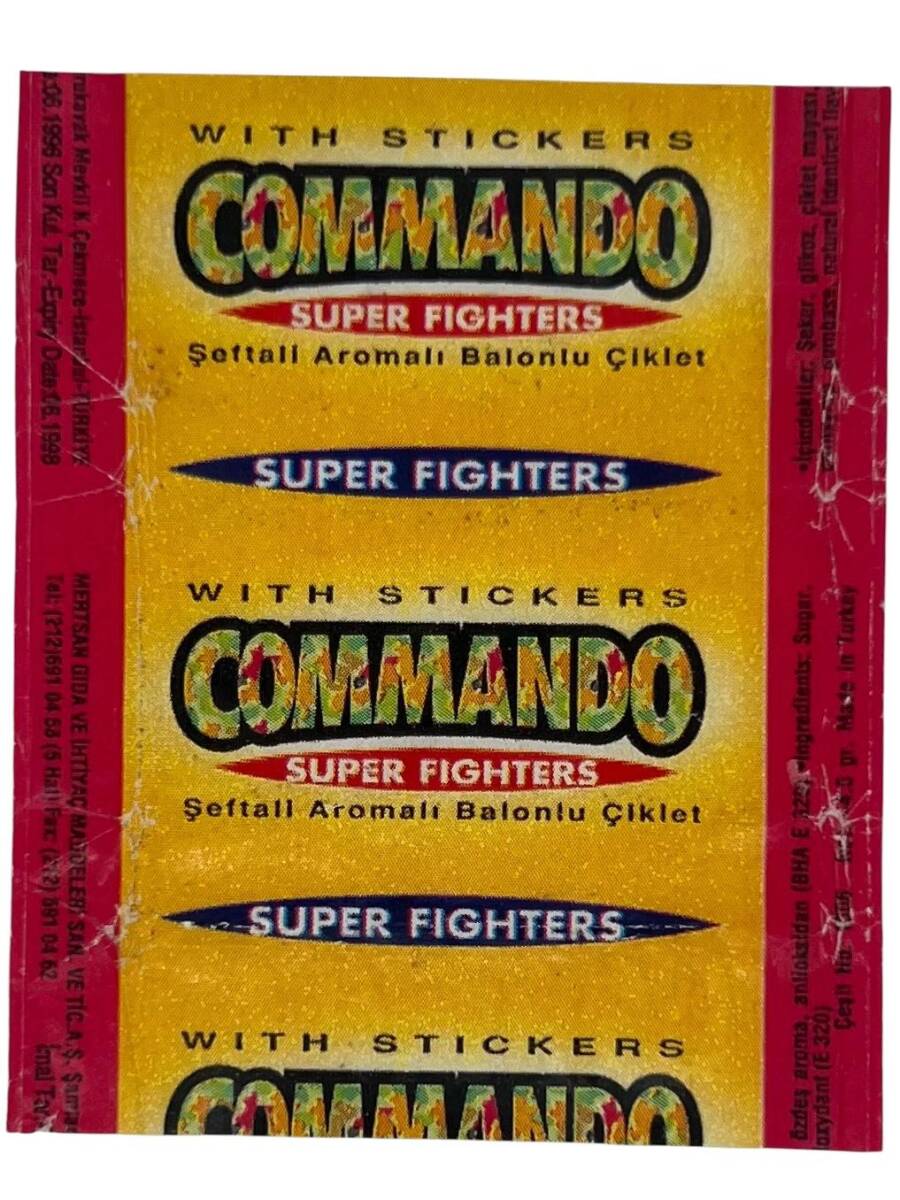 COMMANDO - Mertsan Sakız Sarma Kağıdı Stickers SKZ1684 - 3