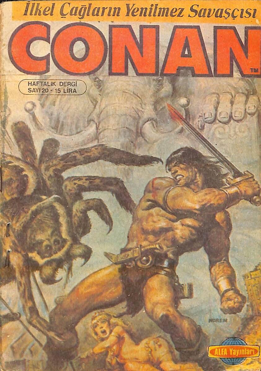 CONAN - İlkel Çağların Yenilmez Savaşçısı - Sayı 20 -NDR93965 - 1