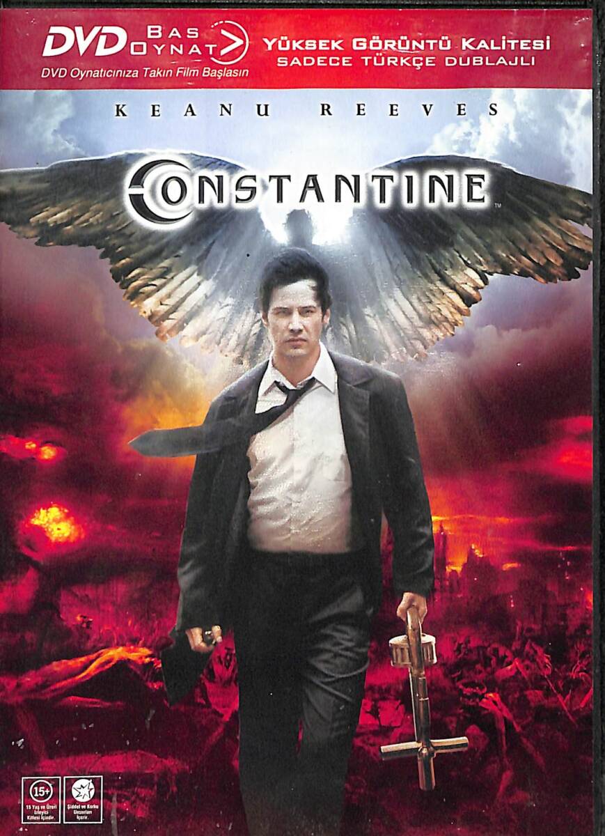 Constantine – Orijinal DVD (İkinci El) * Keanu Reeves, Rachel Weisz, Shia LaBeouf – 2005 * DVD3006 - 1