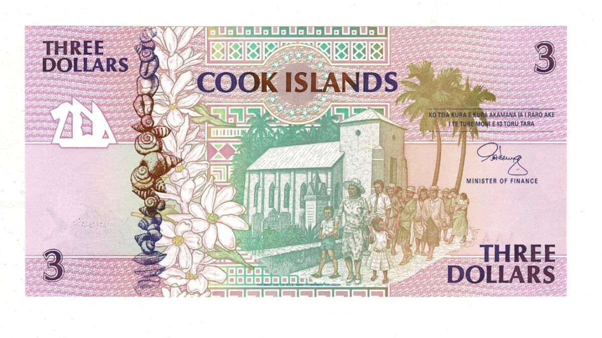 Cook Adaları 3 Dolar 1992 ÇİL YKP8088 - 1
