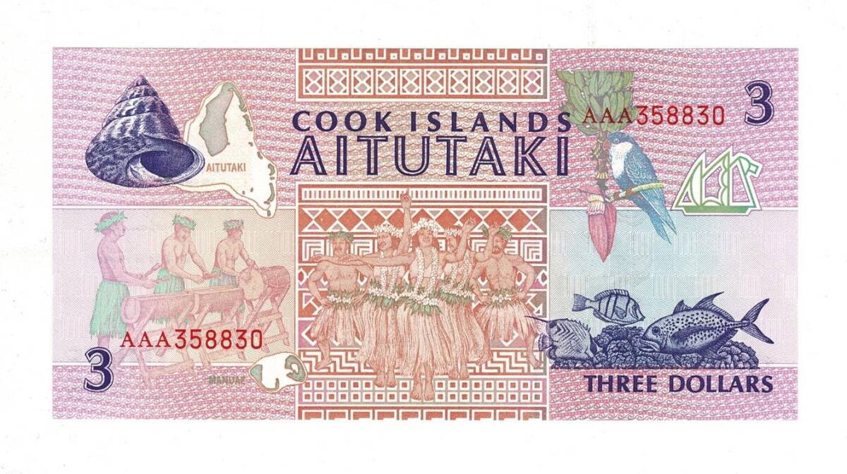 Cook Adaları 3 Dolar 1992 ÇİL YKP8088 - 2