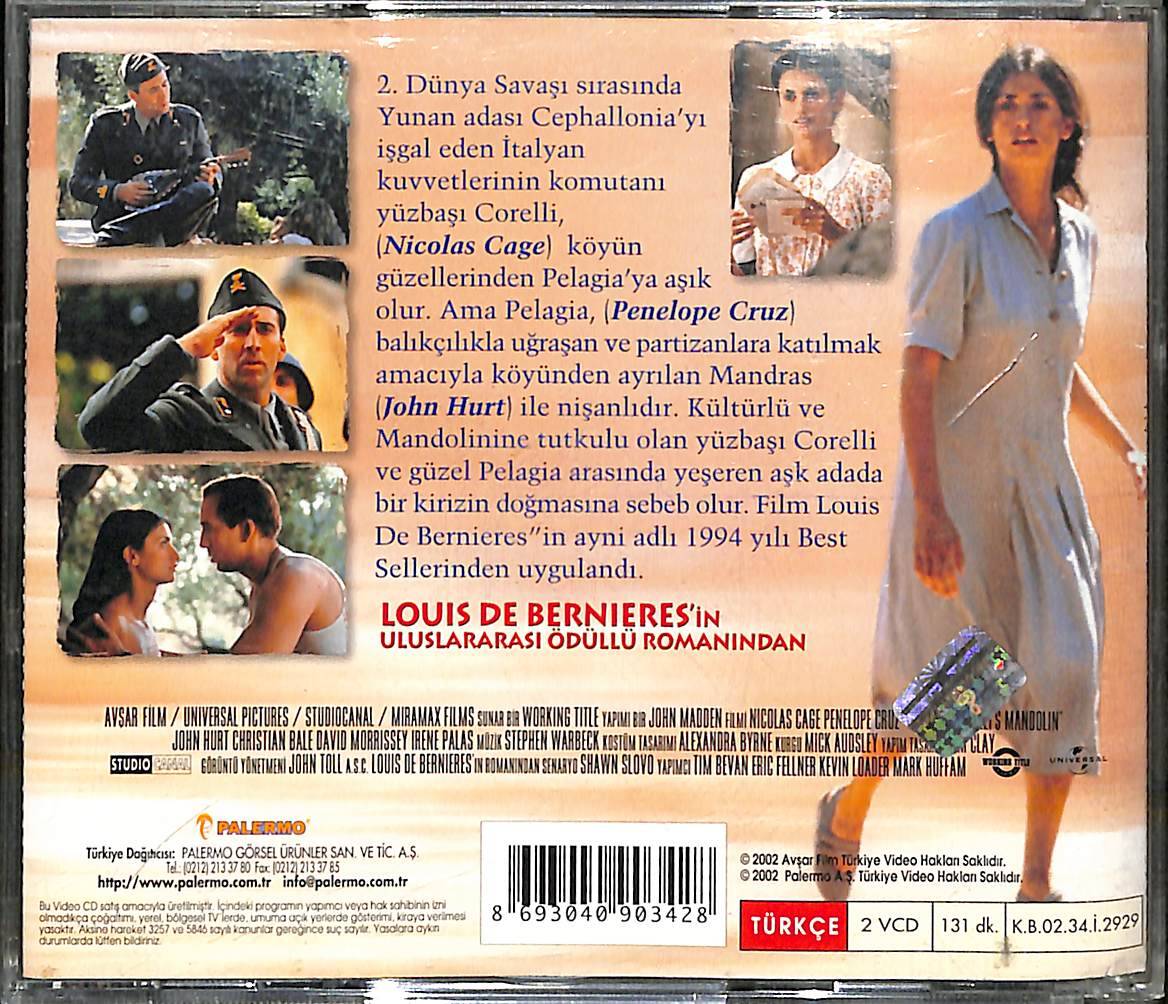 Corelli'nin Mandolini – Captain Corelli's Mandolin (2001) Orijinal VCD Film VCD28175 - 2