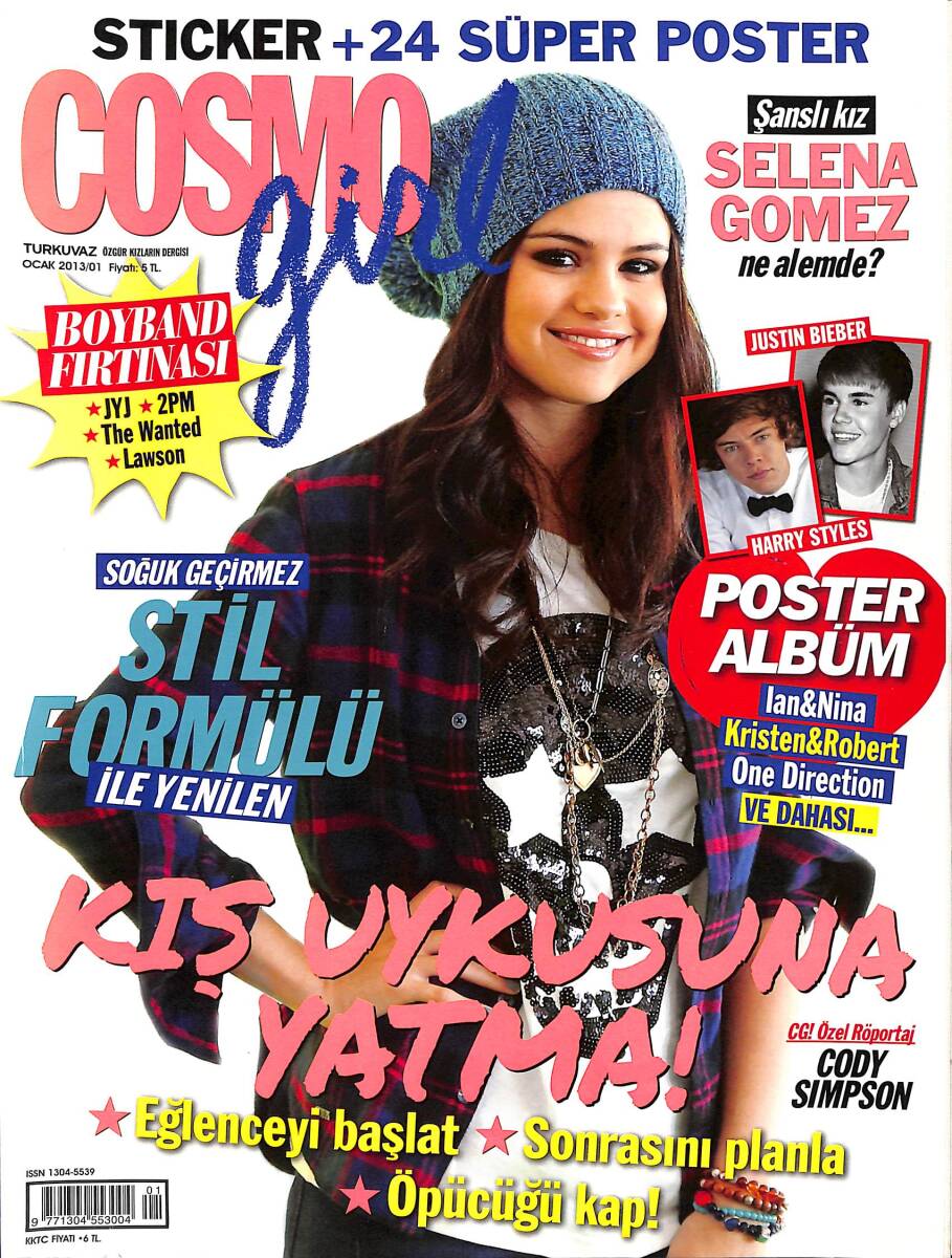Cosmo Girl Ocak 2013 - Şanslı Kız Selena Gomez Ne Alemde ? NDR102123 - 1