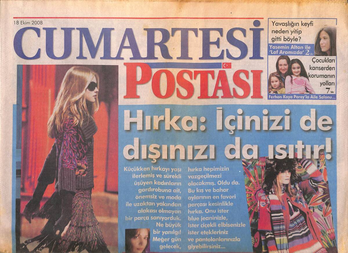Cumartesi Postası 18 Ekim 2008 - Nil Karaibrahimgil: Çorabınızla Gelen Kişilik! GZ138839 - 1