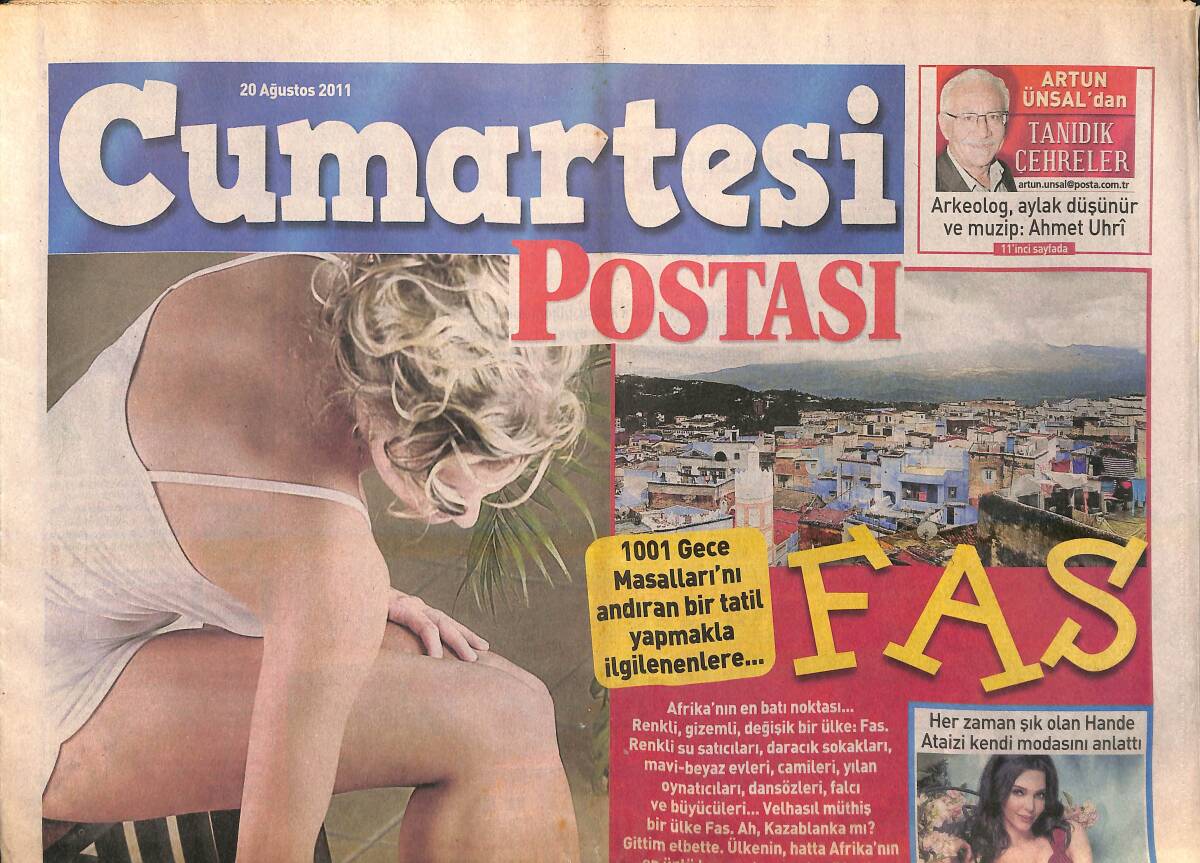 Cumartesi Postası 20 Ağustos 2011 - Stil Denince Akla Gelen İsim Hande Ataizi GZ138818 - 1