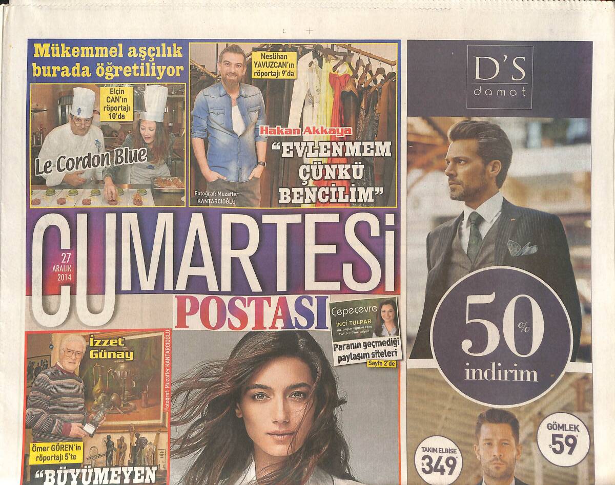 Cumartesi Postası 27 Aralık 2014 - Hakan Akkaya 