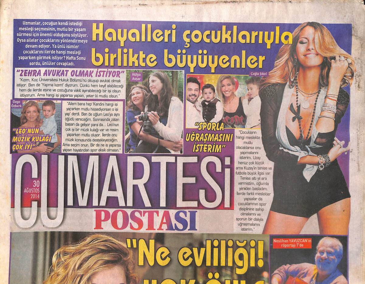 Cumartesi Postası 30 Ağustos 2014 - Wilma Elles Evlilik Haberlerini Yalanladı! - Hülya Avşar Sinema İçin Ne Yaptı? GZ137112 - 1